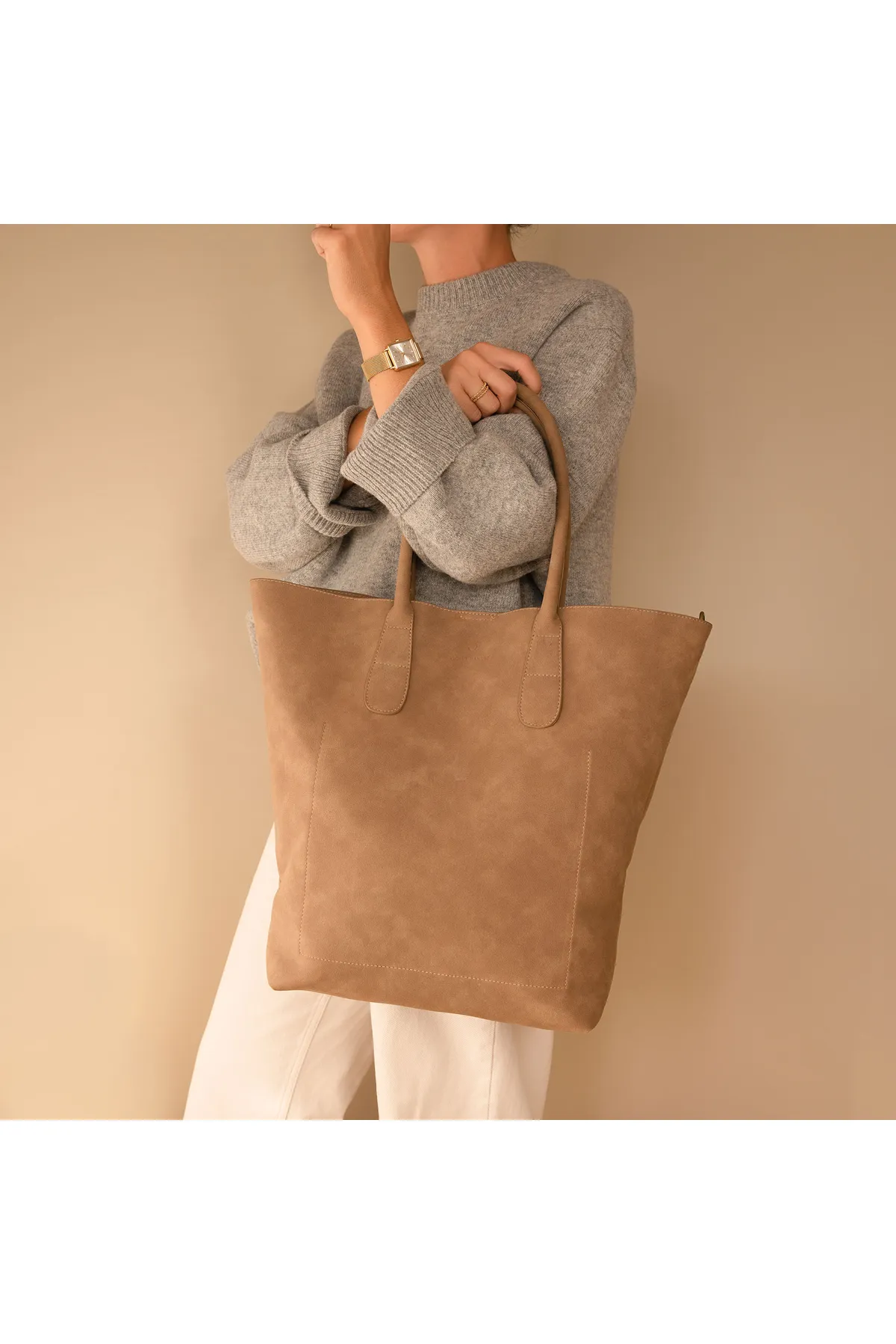 Violet Hamden  Mein täglicher Beige Shopper VH25026