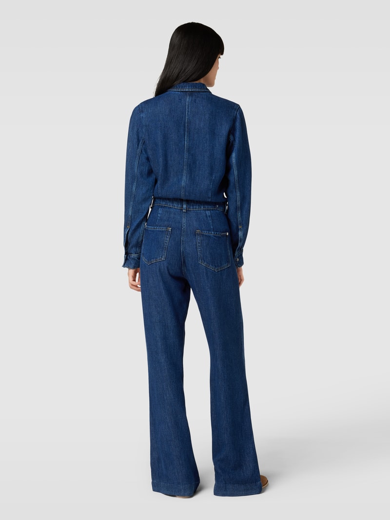 Jumpsuit in Denim-Optik in blau
