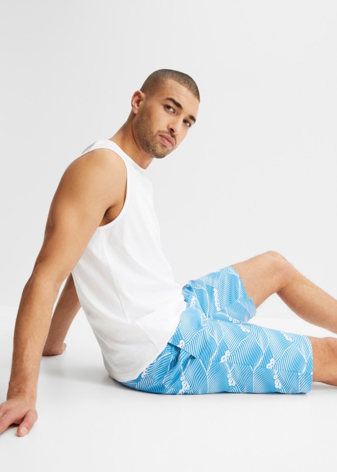 Strand-Shorts aus recyceltem Polyester, Regular Fit