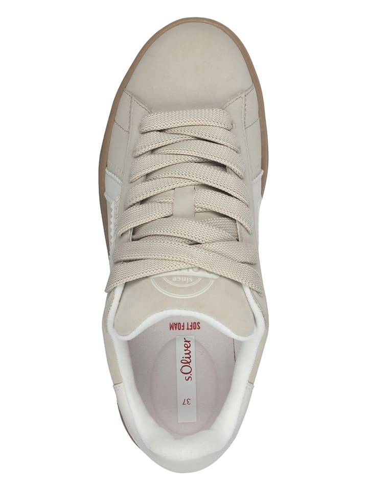 s.Oliver Sneakers in Beige/ Weiß günstig kaufen