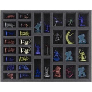 Feldherr Schaumstoffeinlage für Dungeons and Dragons - 34 Miniaturen