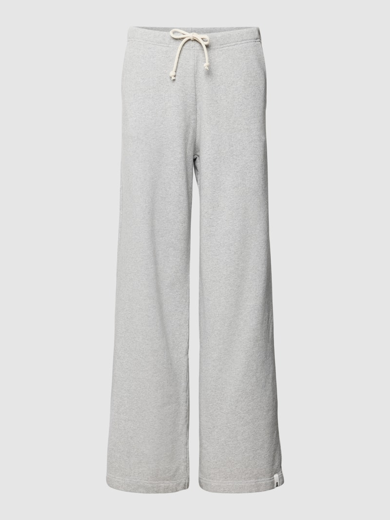 Sweatpants mit seitlichen Eingrifftaschen Modell 'RINAA' in mittelgrau