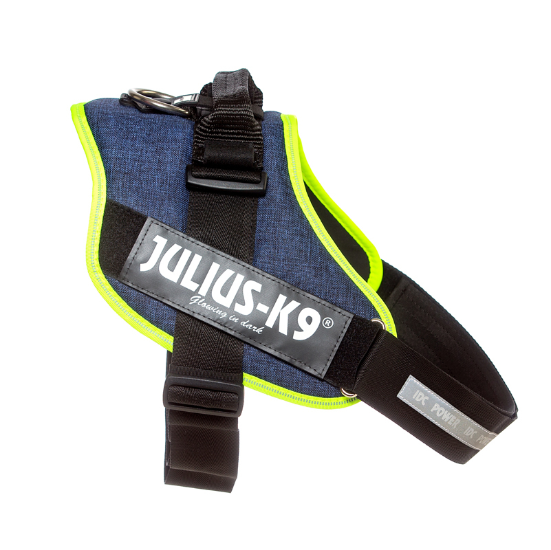 JULIUS-K9 Hundegeschirre JULIUS-K9 IDC Powergeschirr neon mix blau XXL