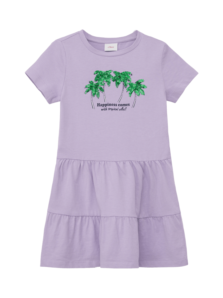 s.Oliver Kleid kurz in Lila günstig kaufen
