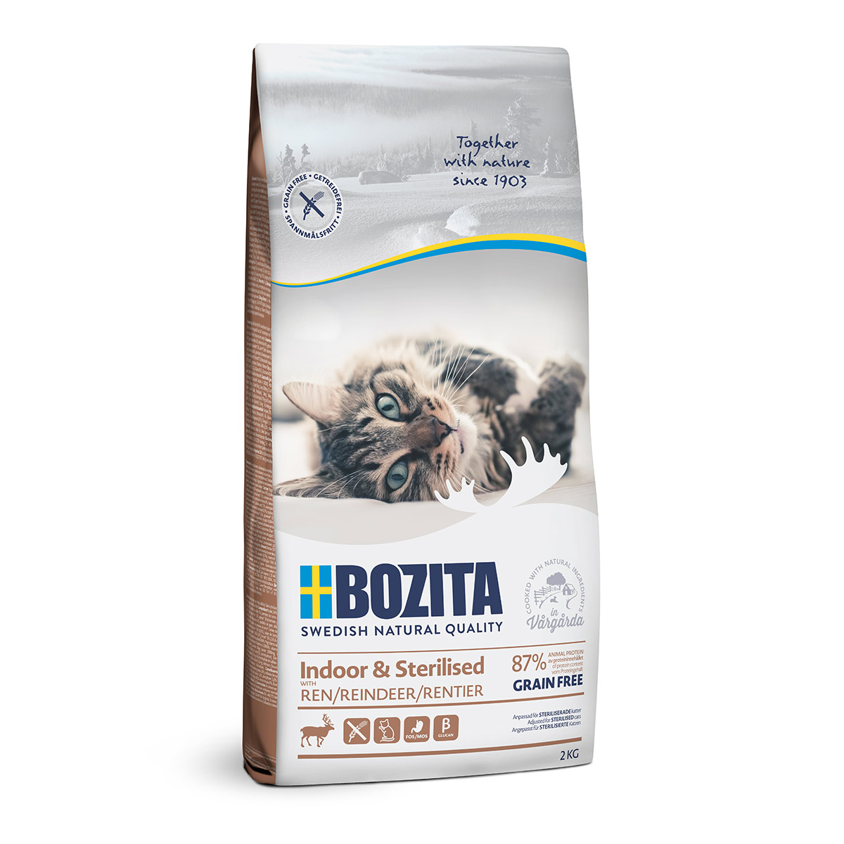 Bozita Indoor & Sterilised Grain free mit Rentier