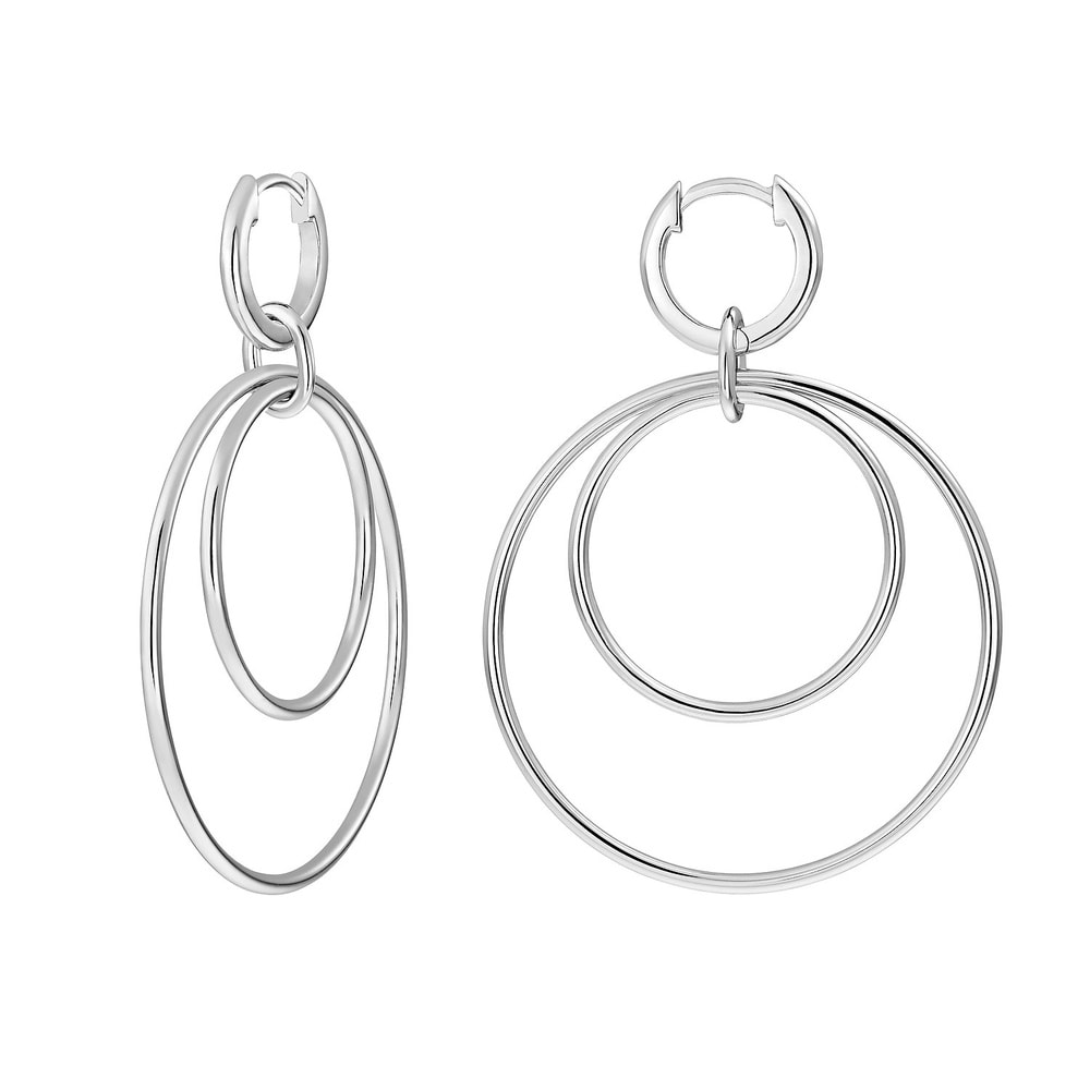 FAVS Créoles 925 Argent Boucles d'oreilles