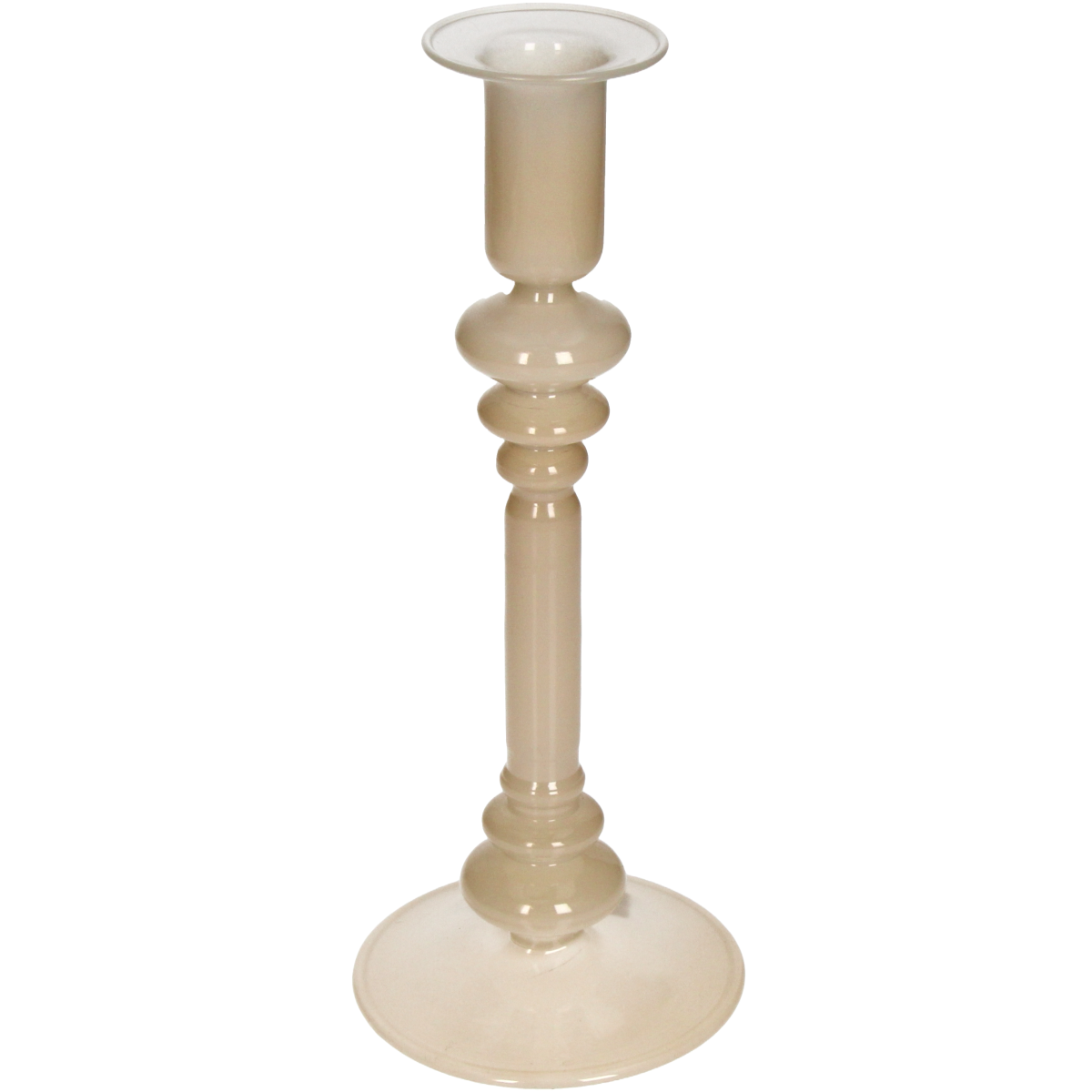 Trendhopper Kerzenständer Glossy Beige 22,5 cm