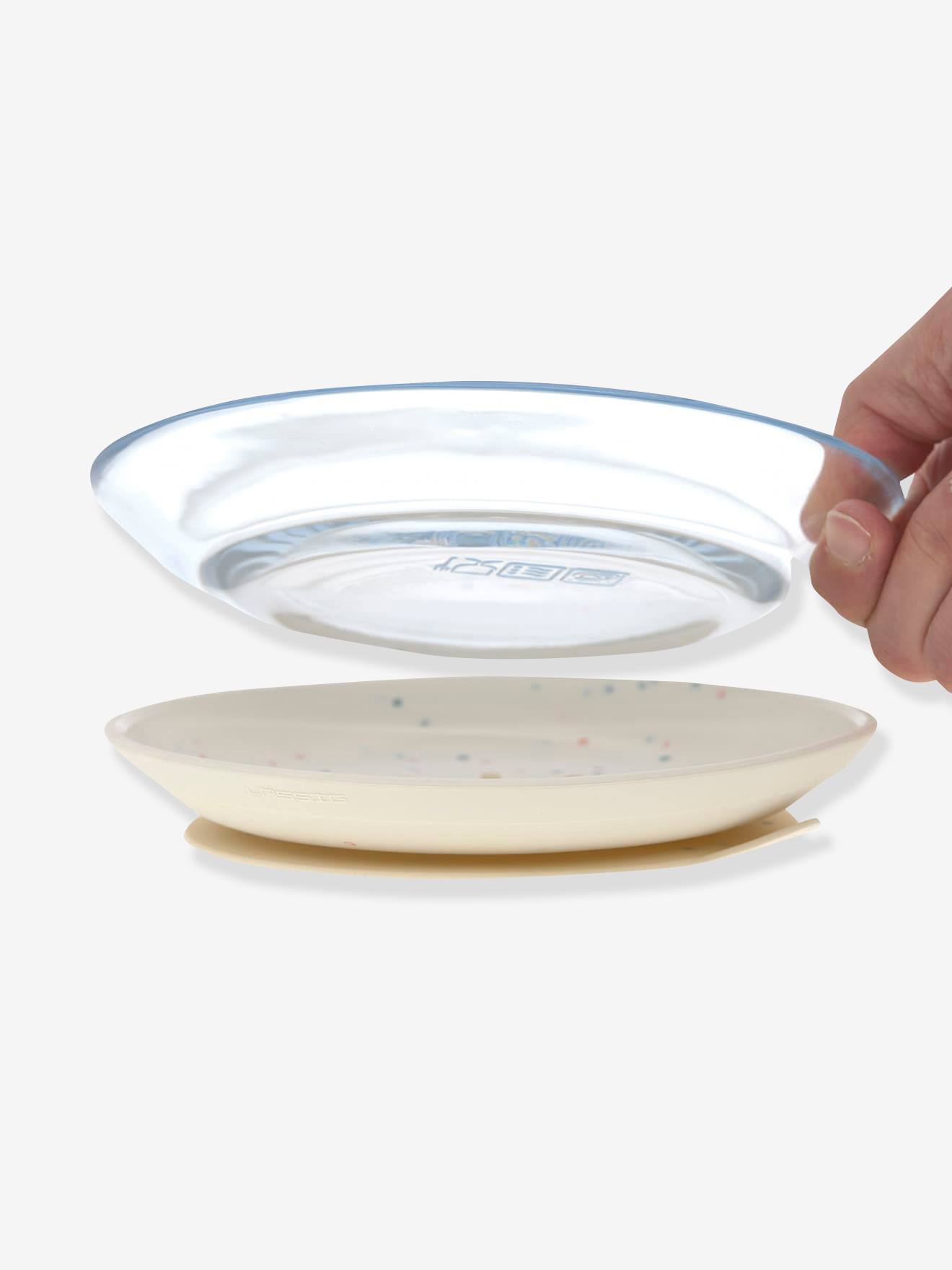 Coffret repas LÄSSIG Glass en verre et silicone apricot