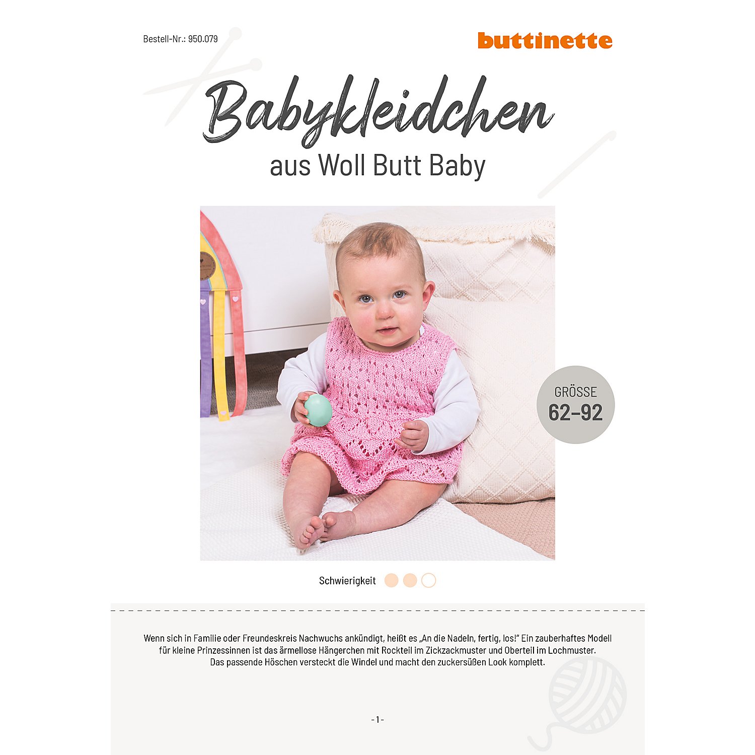 Strickanleitung – Babykleidchen aus Woll Butt Baby