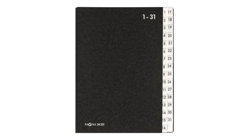 PAGNA Pultordner 1-31 A4 schwarz