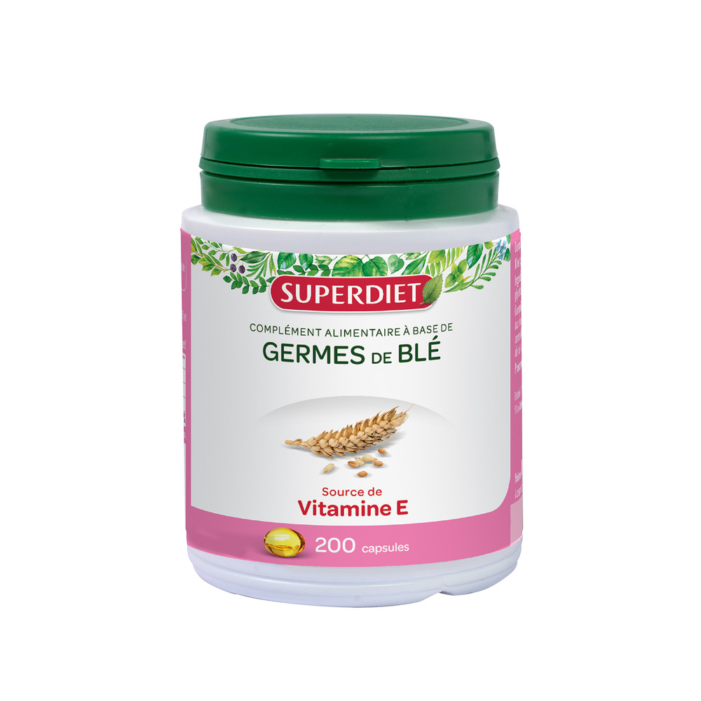 super diet SUPERDIET - HUILE DE GERME DE BLE - Huile précieuse - 200 capsules 05 - COMPLEMENTS ALIMENTAIRES