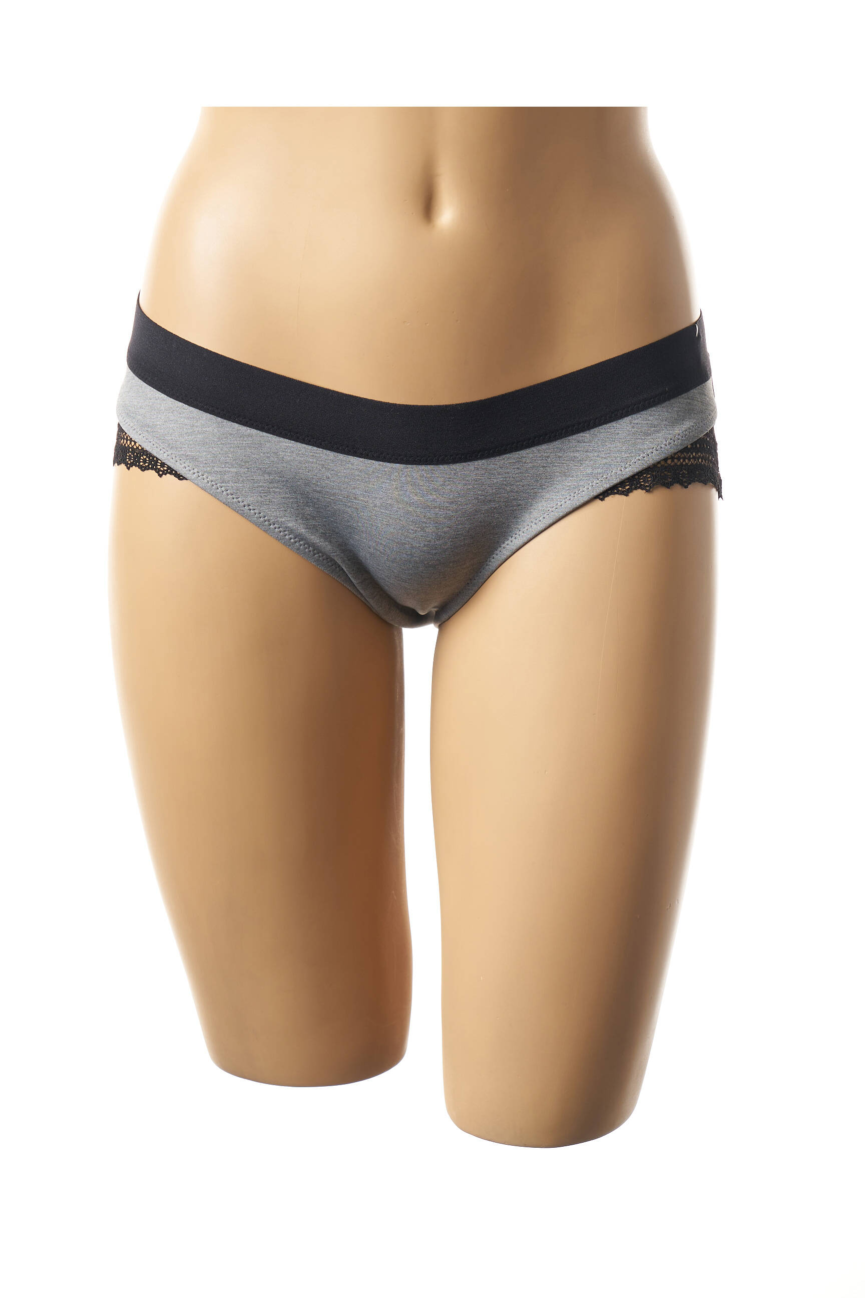 Cache Coeur Lingerie Maternite Femme couleur gris