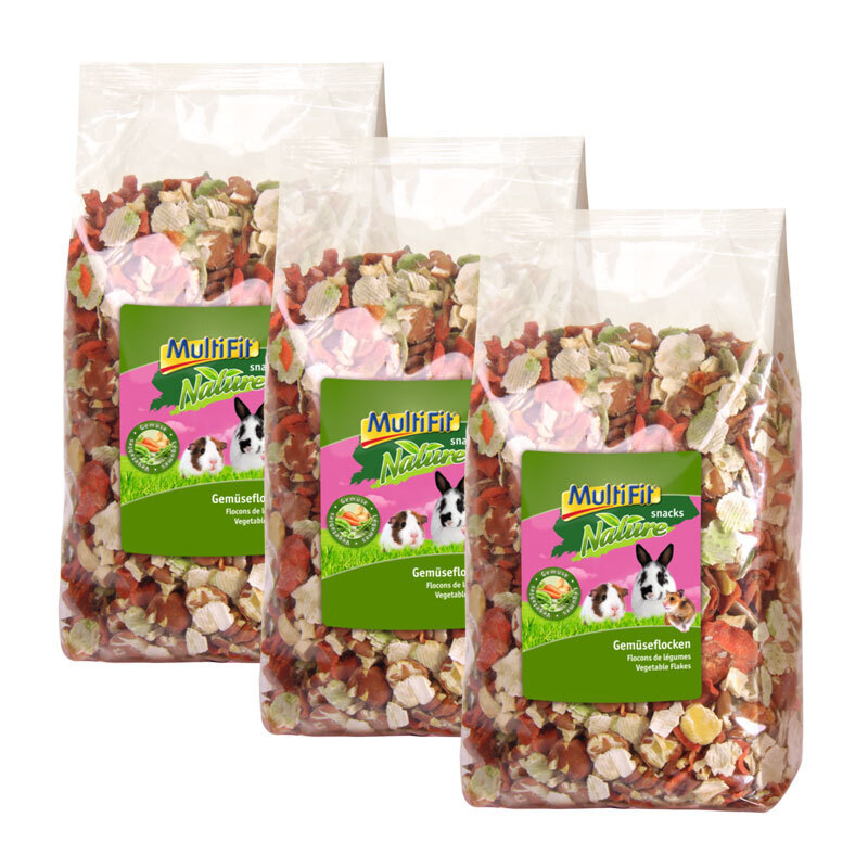 MultiFit Snacks MultiFit Gemüseflocken 3x750g