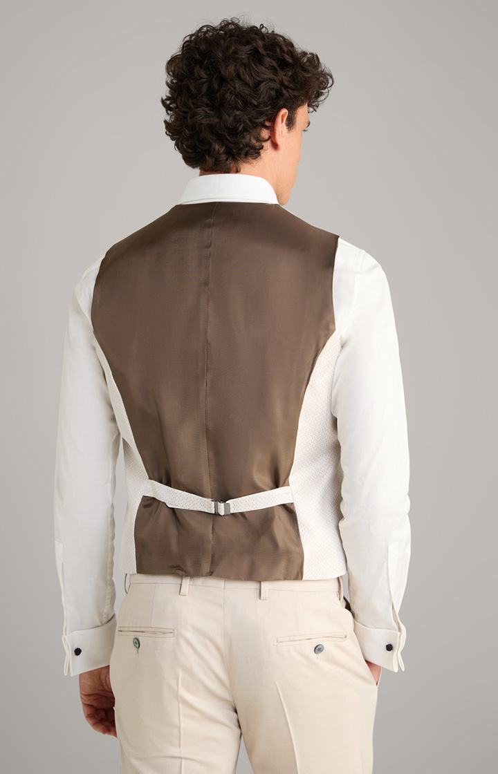 Weste Weazer in Creme gemustert