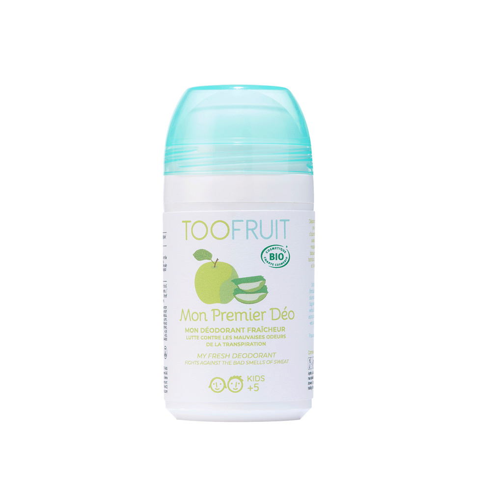 toofruit Mon Premier Déodorant BIO  Pomme - Aloevera Déodorant peau sensible sans alcool ni sels d'aluminium.