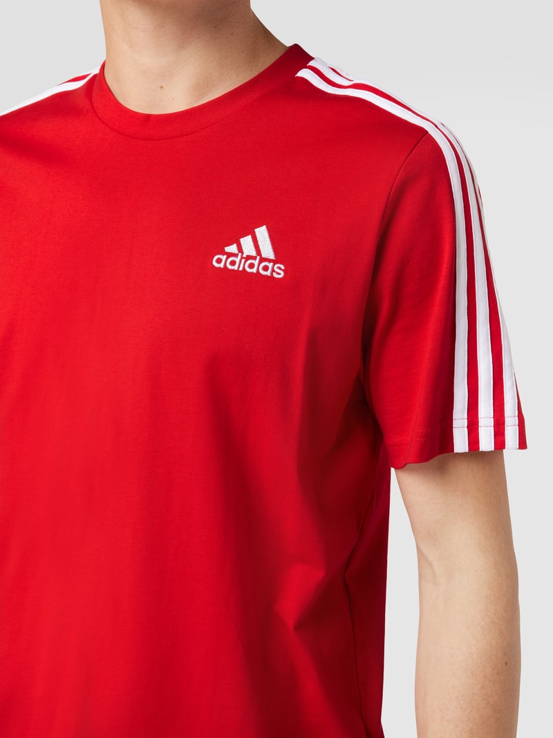 T-Shirt mit labeltypischen Streifen Modell 'SCARLE ECARLA' in rot
