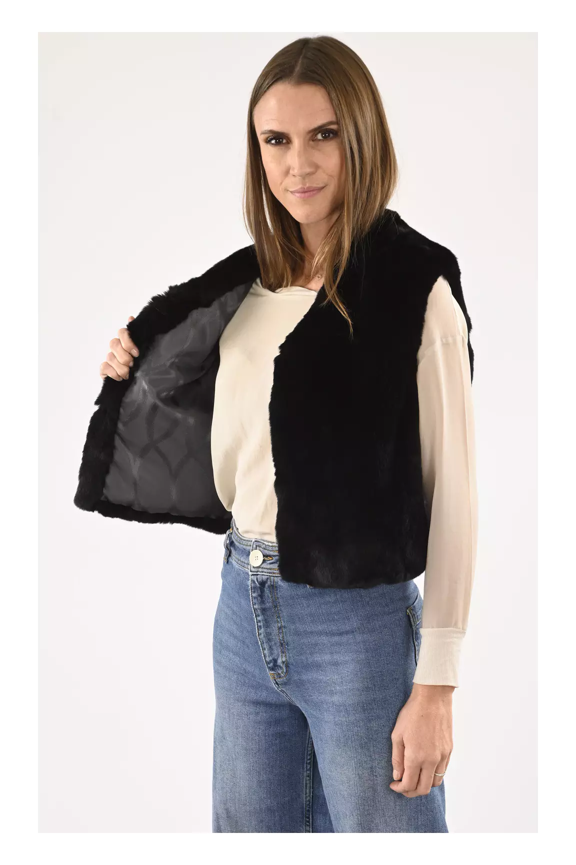La Canadienne Autres Gilets Femme couleur noir