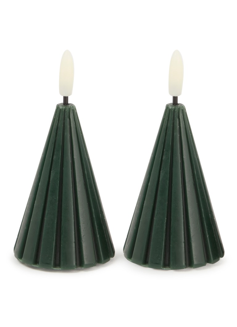 Conjunto de 2 velas LED Sirius Laura Tree de 11 cm