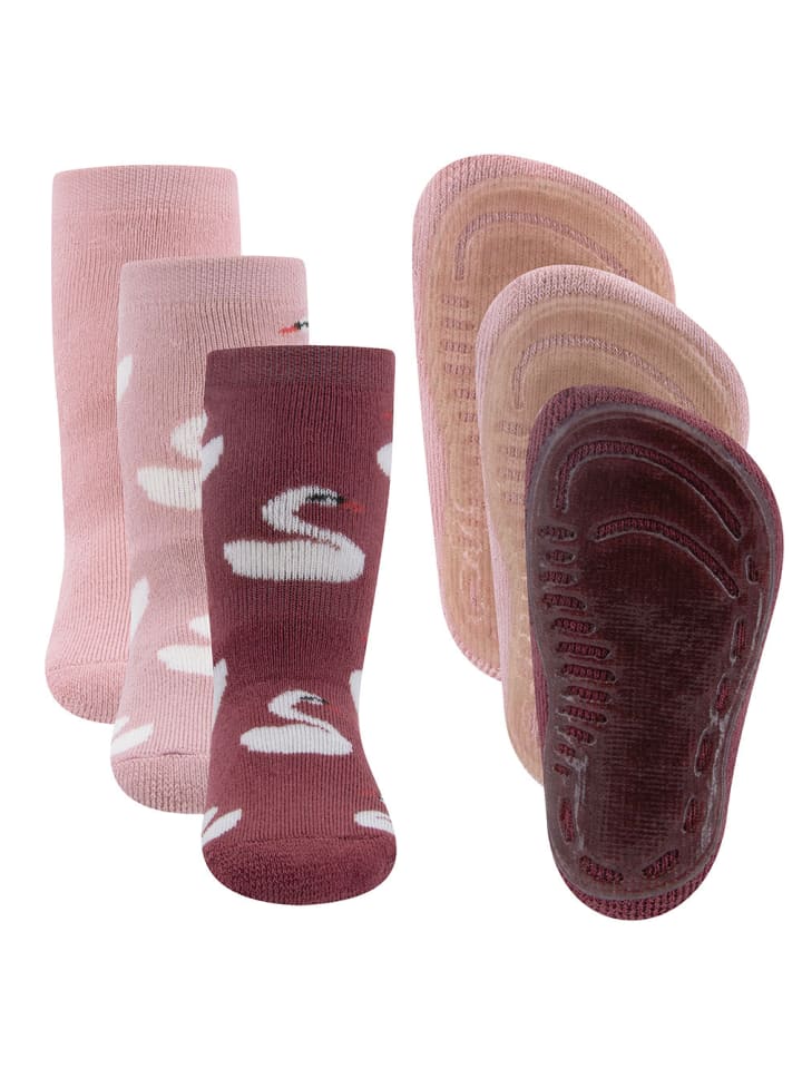 ewers 3er-Set Stoppersocken ABS 3er Pack Schwan in marone günstig kaufen
