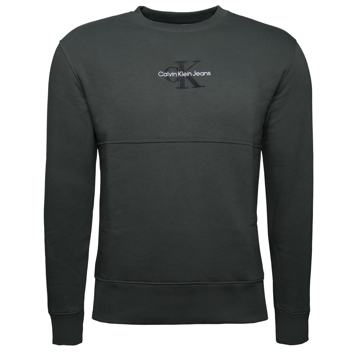 Calvin Klein Jeans Monologo Crew Neck Sweatshirt dunkelgruen