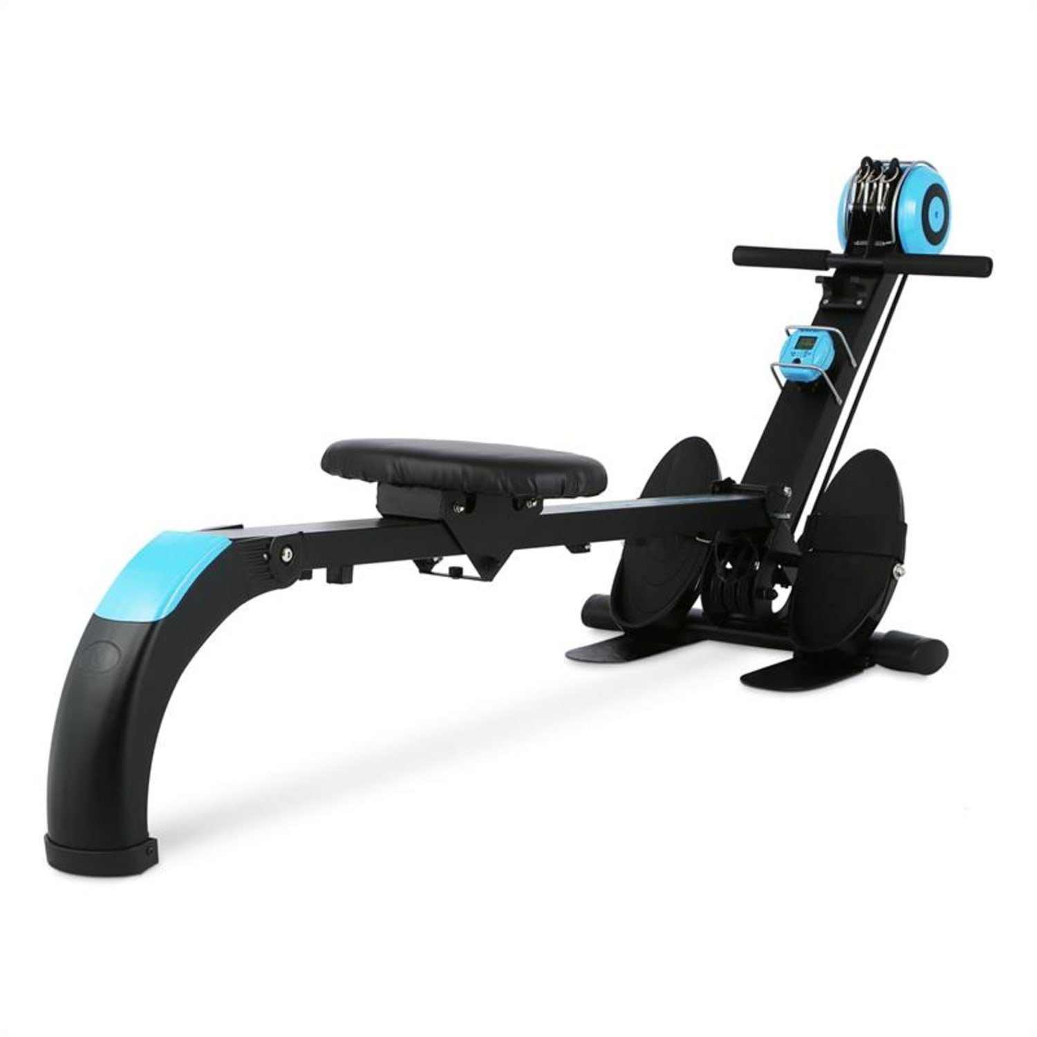 Capital Sports Rudermaschine Stringmaster Rudergerät 100 kg klappbar schwarz/blau