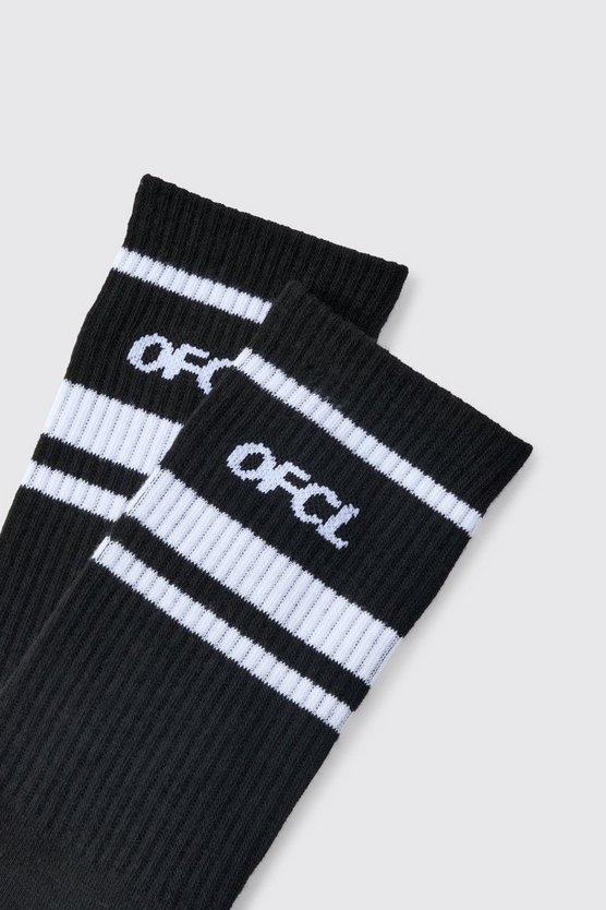 Official Socken mit Sport-Streifen