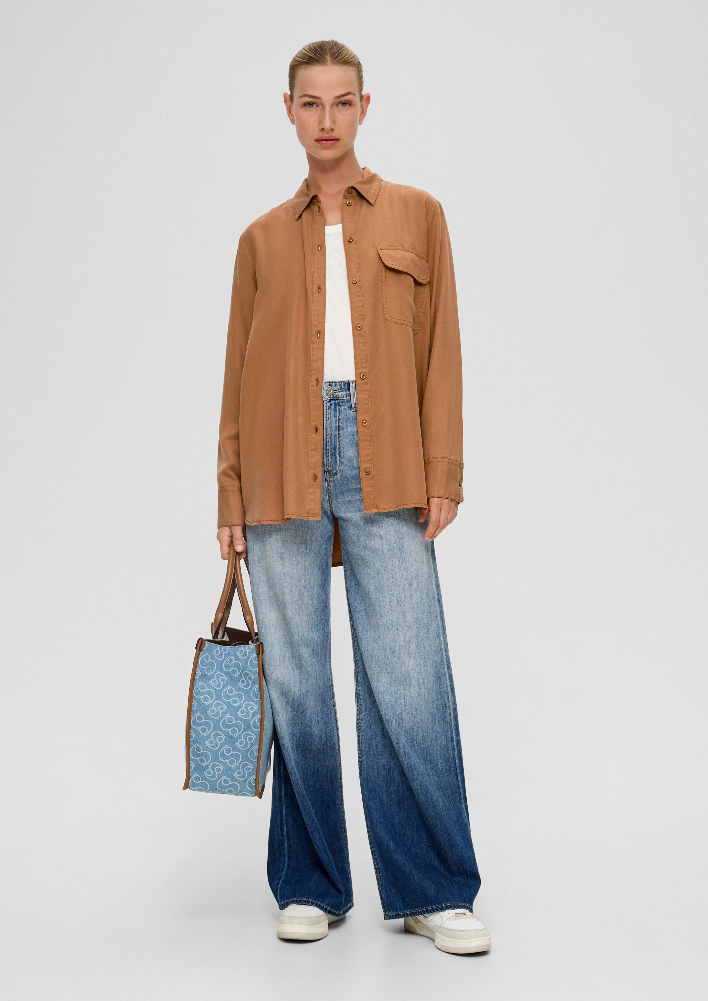 Oversize-Bluse aus Lyocell  2136215-8469