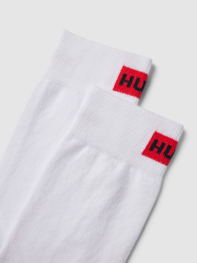 Socken mit Label-Detail im 2er-Pack in weiß
