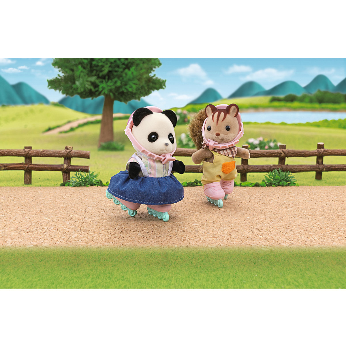 Sylvanian Families Fahrrad und Rollschuhe Spielset mit Figur