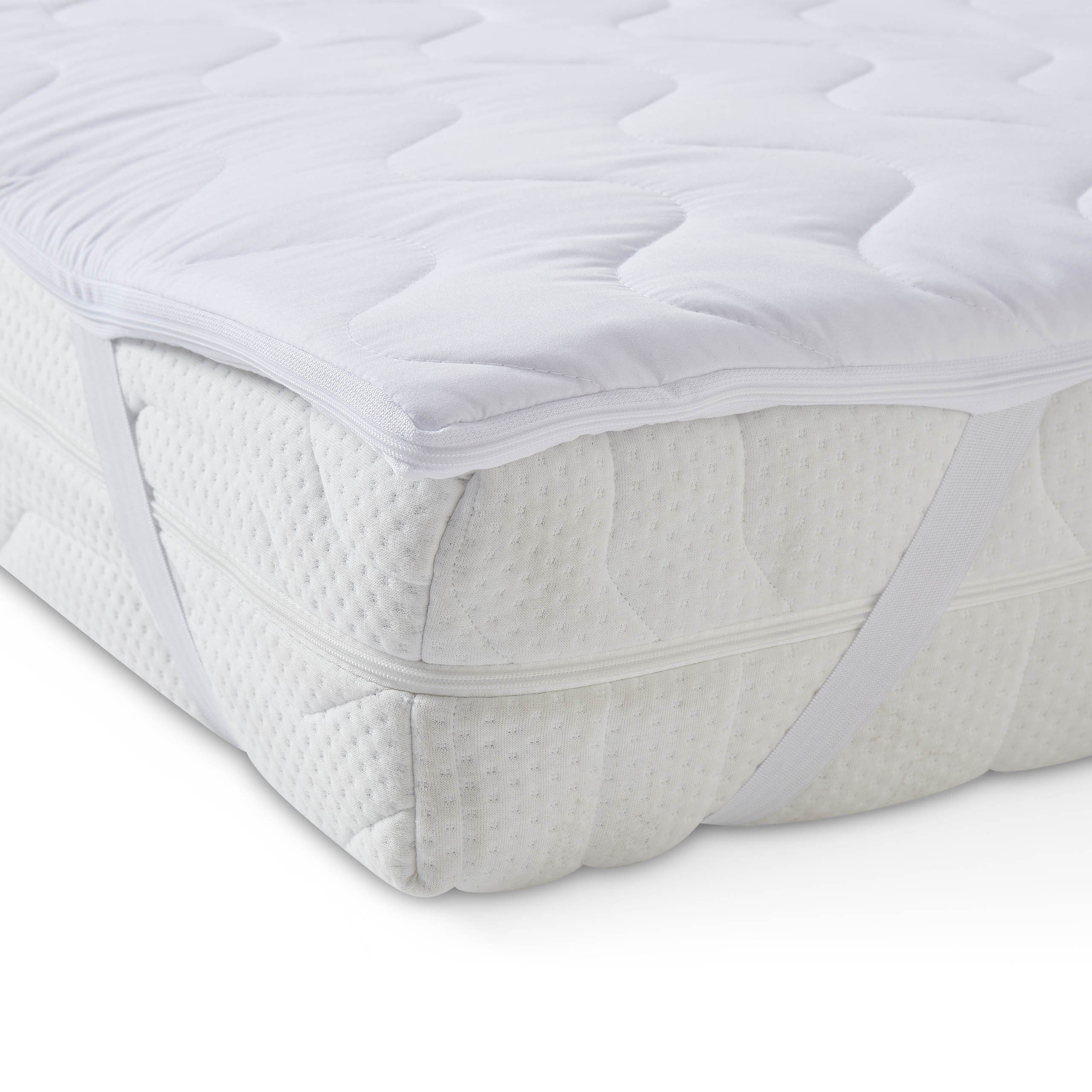 Matratzenauflage Topper mit viscoelastischer Kaltschaumfüllung Memory Foam orthopädisch Lumaland, orthopädisch