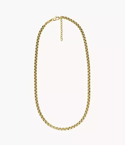 Fossil Kette Ellis Core Chains Edelstahl goldfarben