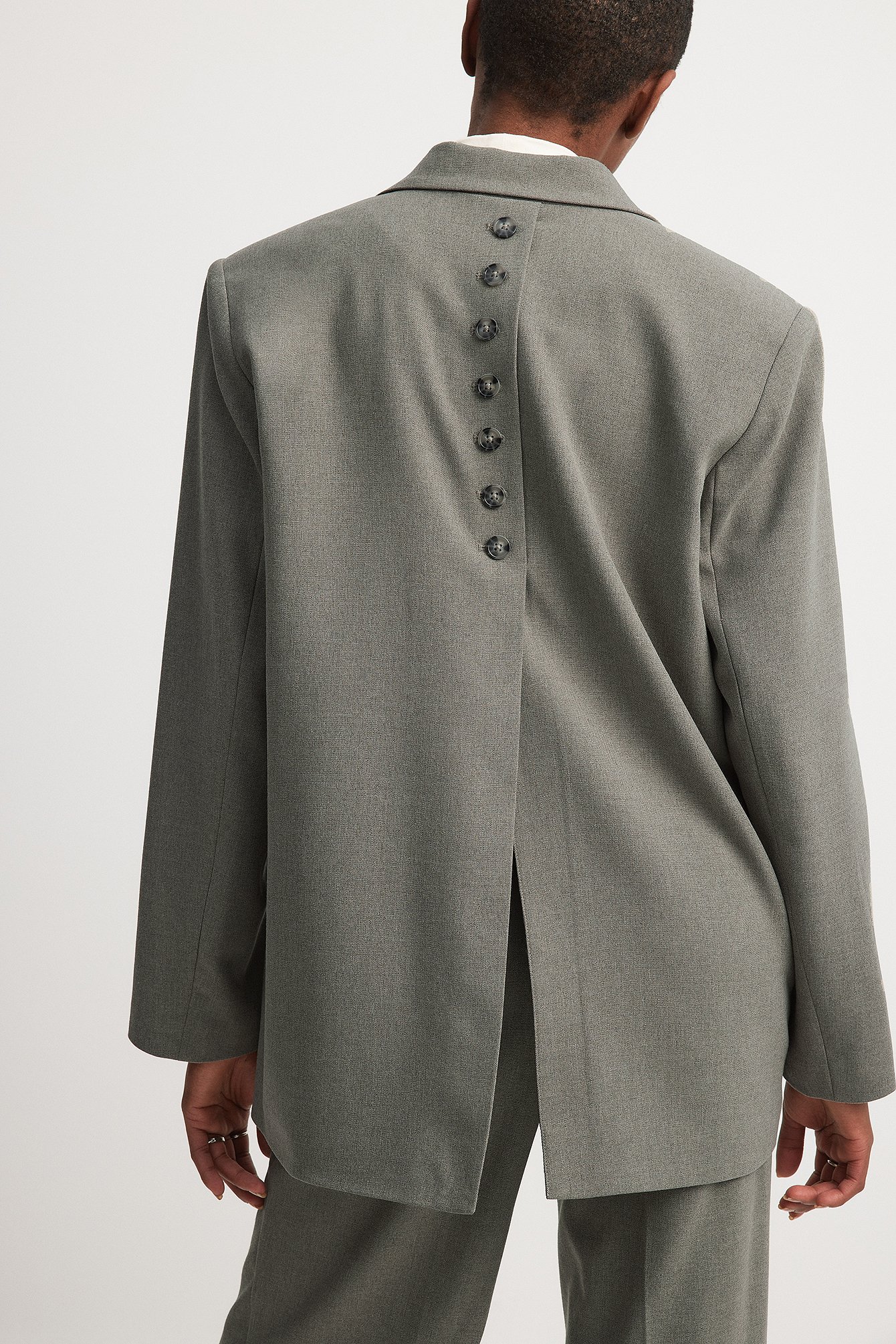 Oversize-Blazer aus Melange