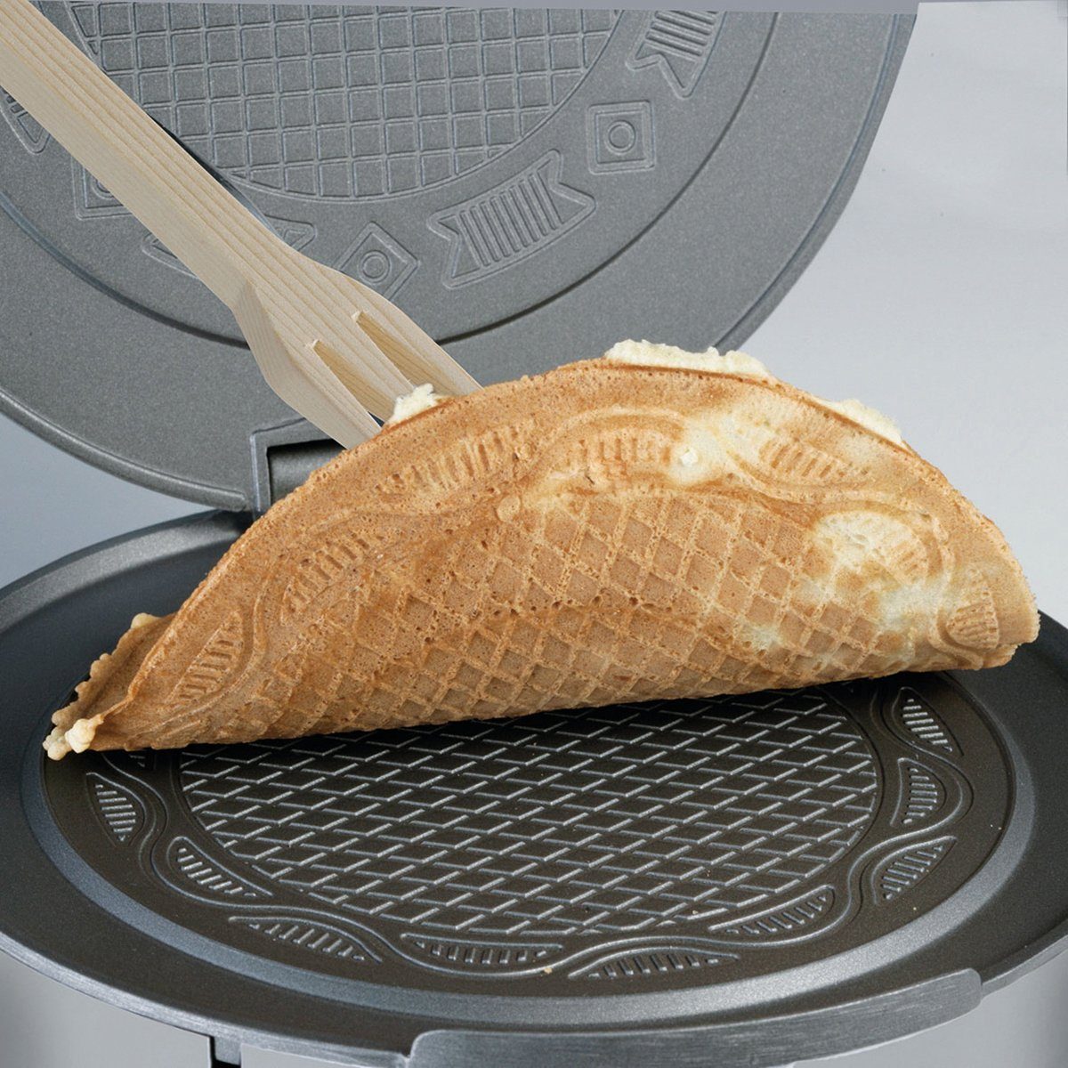 Cloer Waffeleisen 285 Hörnchen-Automat Edelstahl