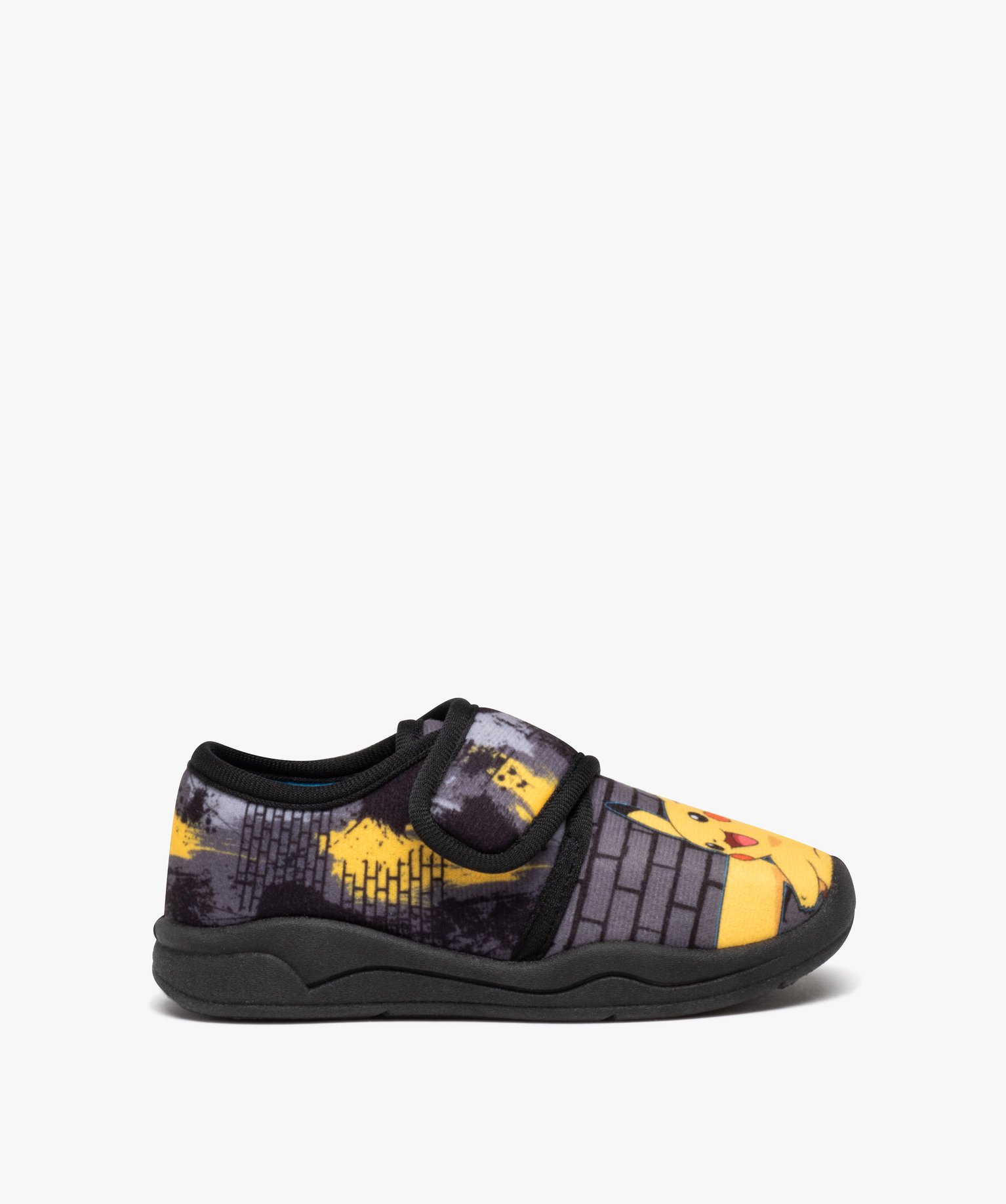 Chaussons Garçon à scratch imprimés Pikachu - Pokemon gris | GEMO