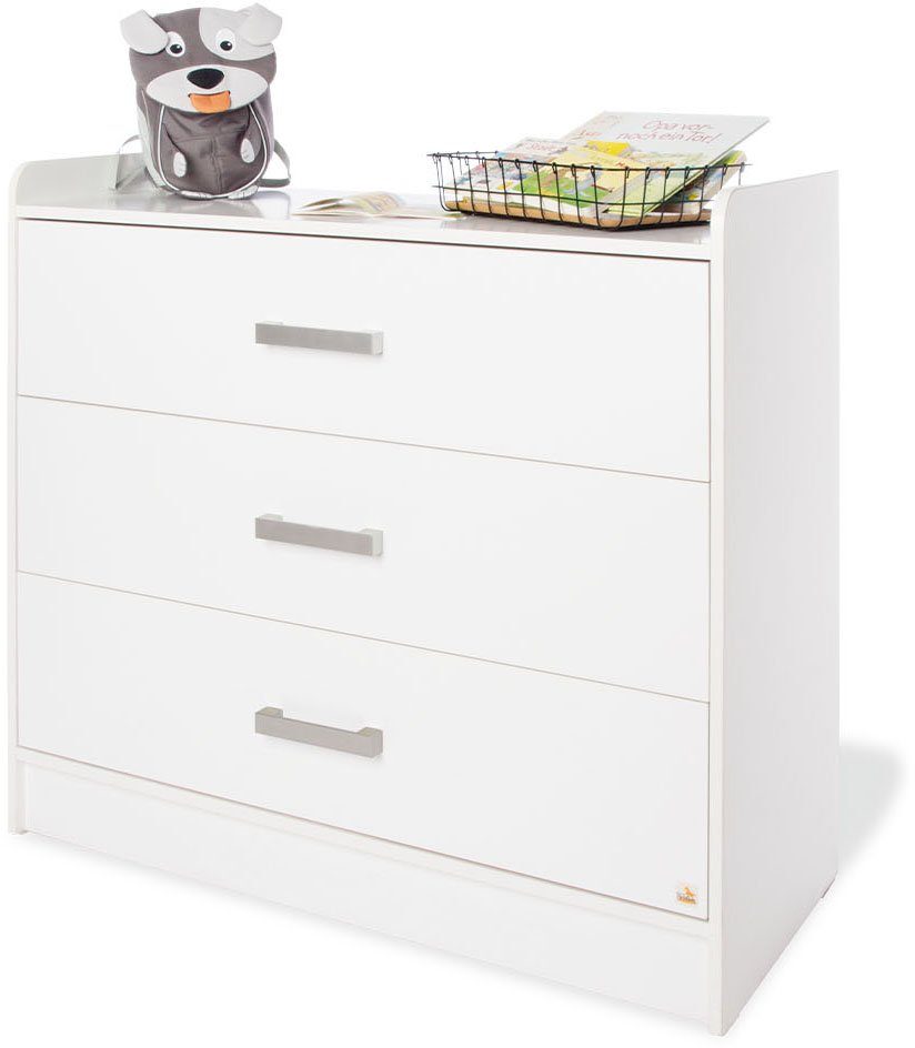 Pinolino® Babyzimmer-Komplettset Hilda & Viktoria, (Spar-Set, 3-St., Hausbett, Schrank, Wickelkommode), breit; mit Hausbett, 2trg. Schrank & Wickelkommode; Made in Europe