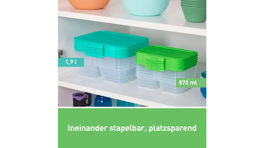 sistema Frischhaltedosen Set NEST IT 870ml 5-tlg.