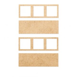 Kromlech Bases - Monstrous Infantry 3x1 Square Base Converter Trays (2)