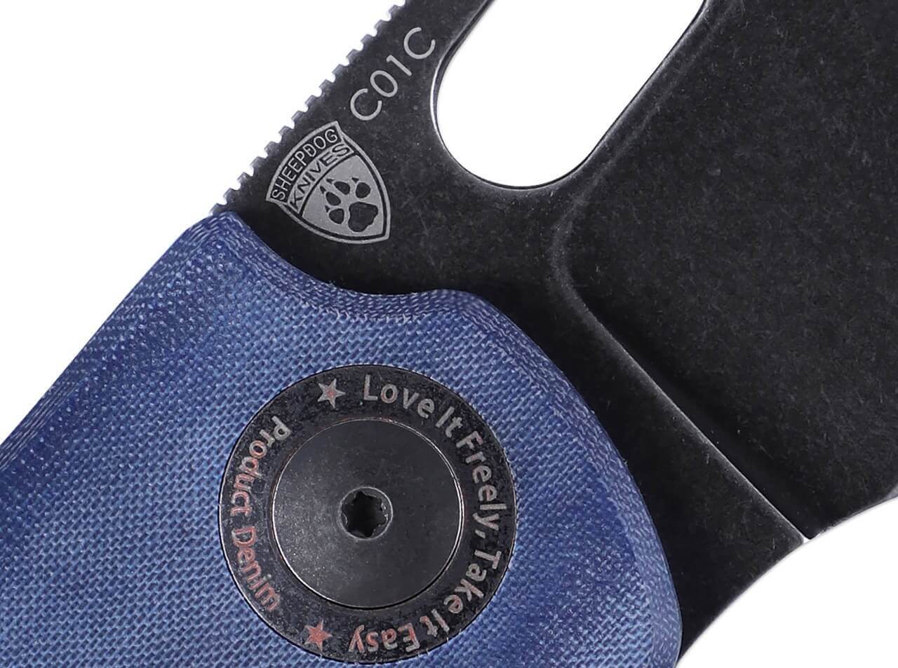 Full Size Sheepdog C01C Blue Denim Micarta