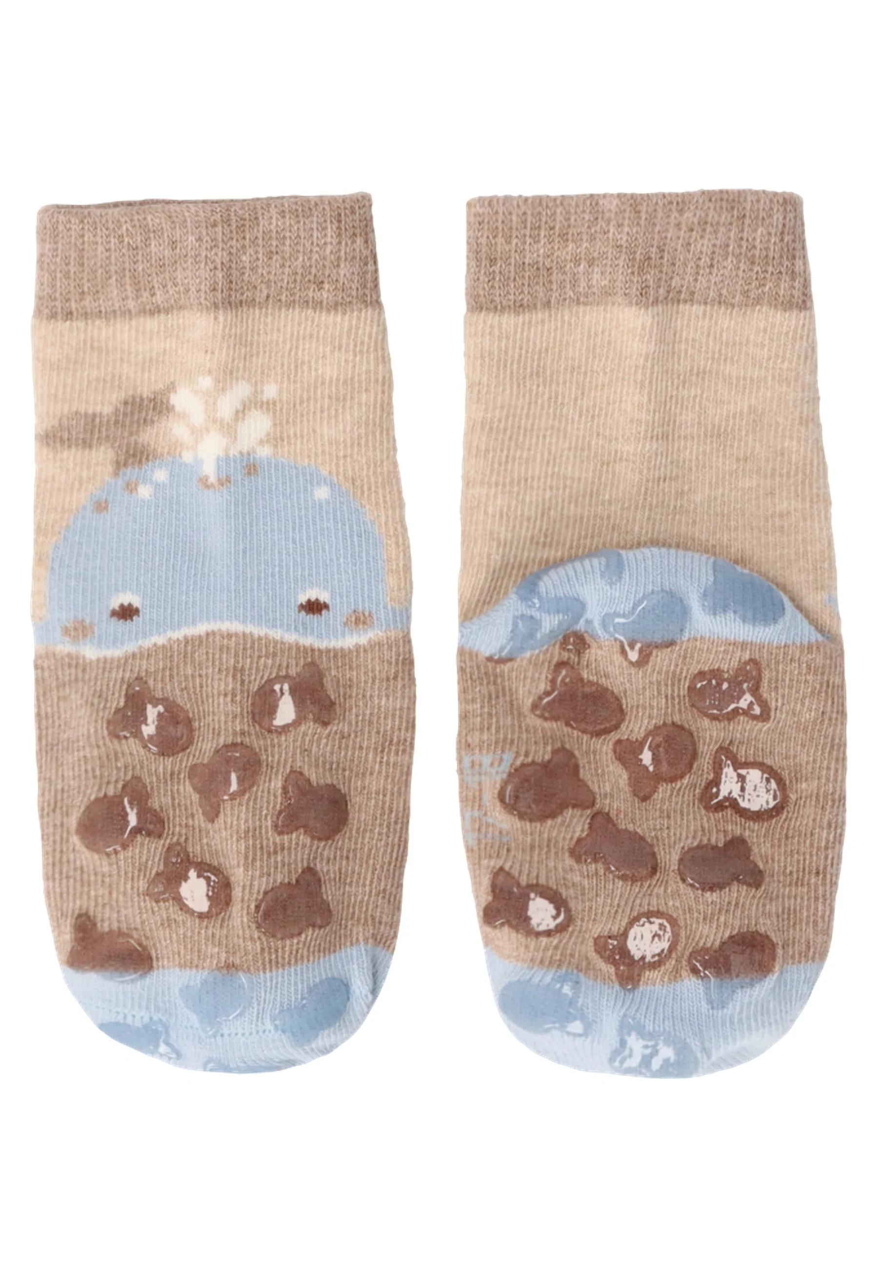 ABS Krabbelsocken im 2er Pack mit Motiv Wal