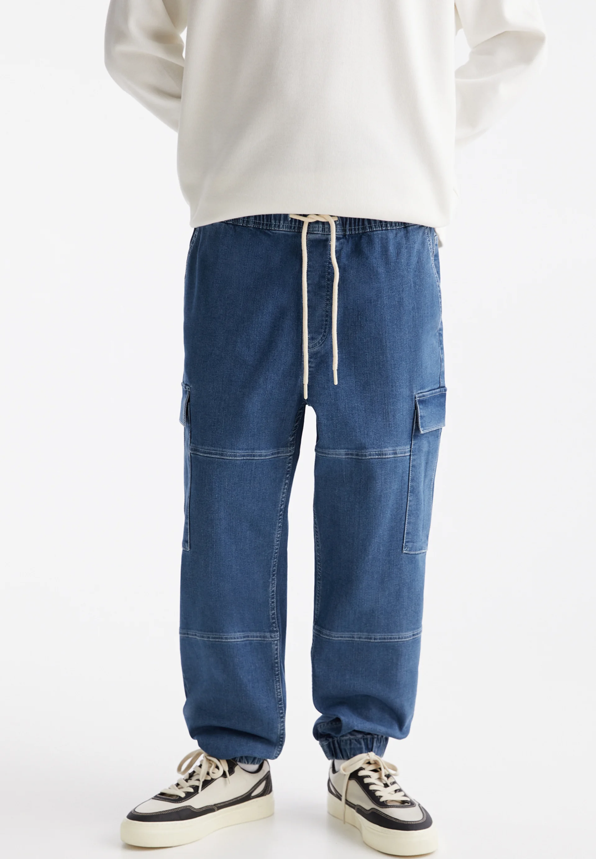 PULL&BEAR JOGGER - Vaqueros holgados