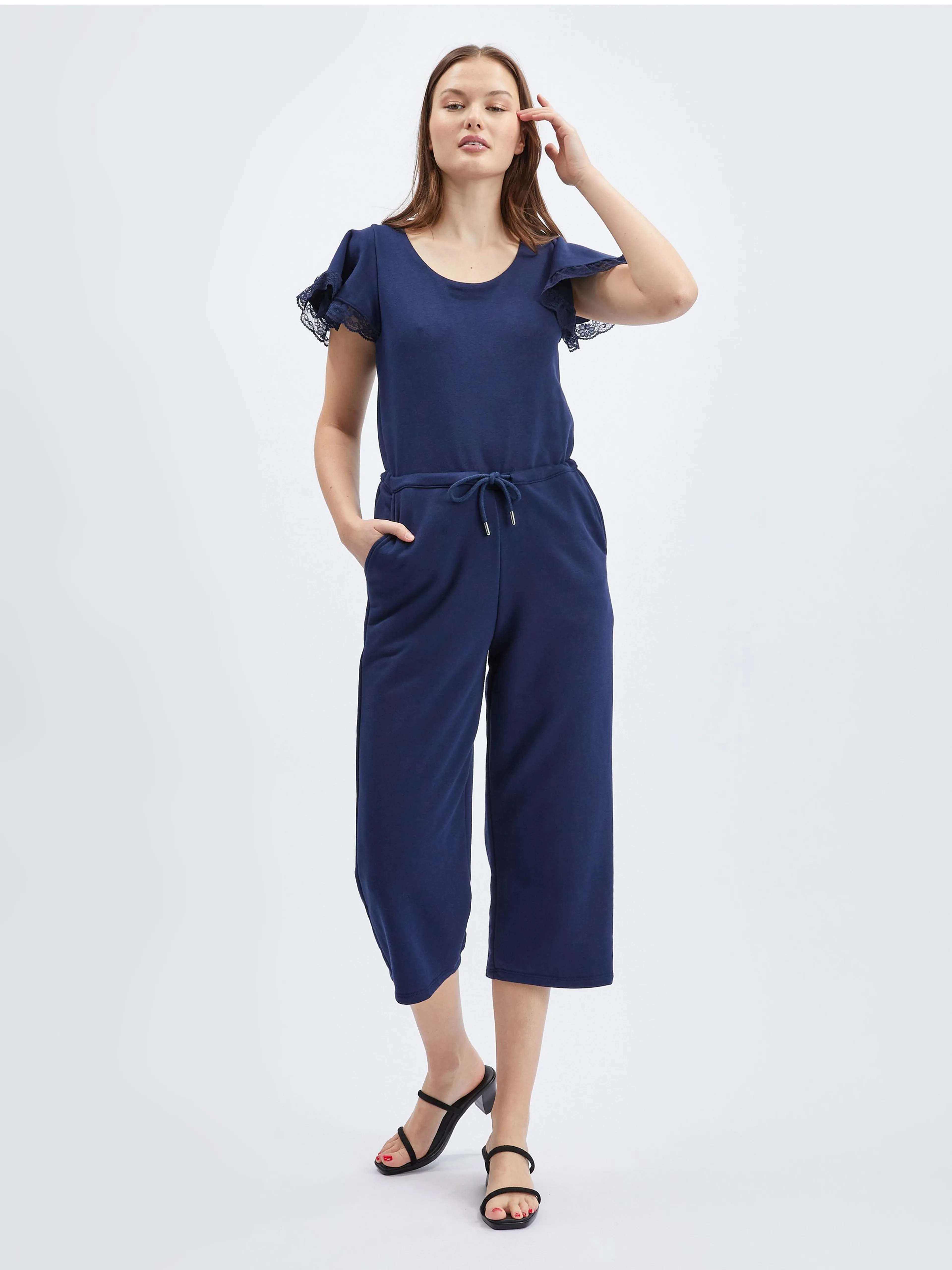 Dunkelblauer Damen-Jumpsuit ORSAY