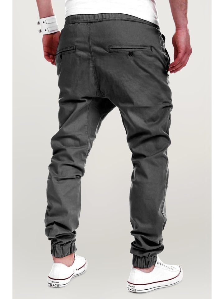 behype Chino-Hose LUKE in dunkelgrau günstig kaufen
