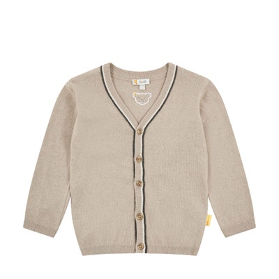 Strickjacke, hellgrau für Jungs