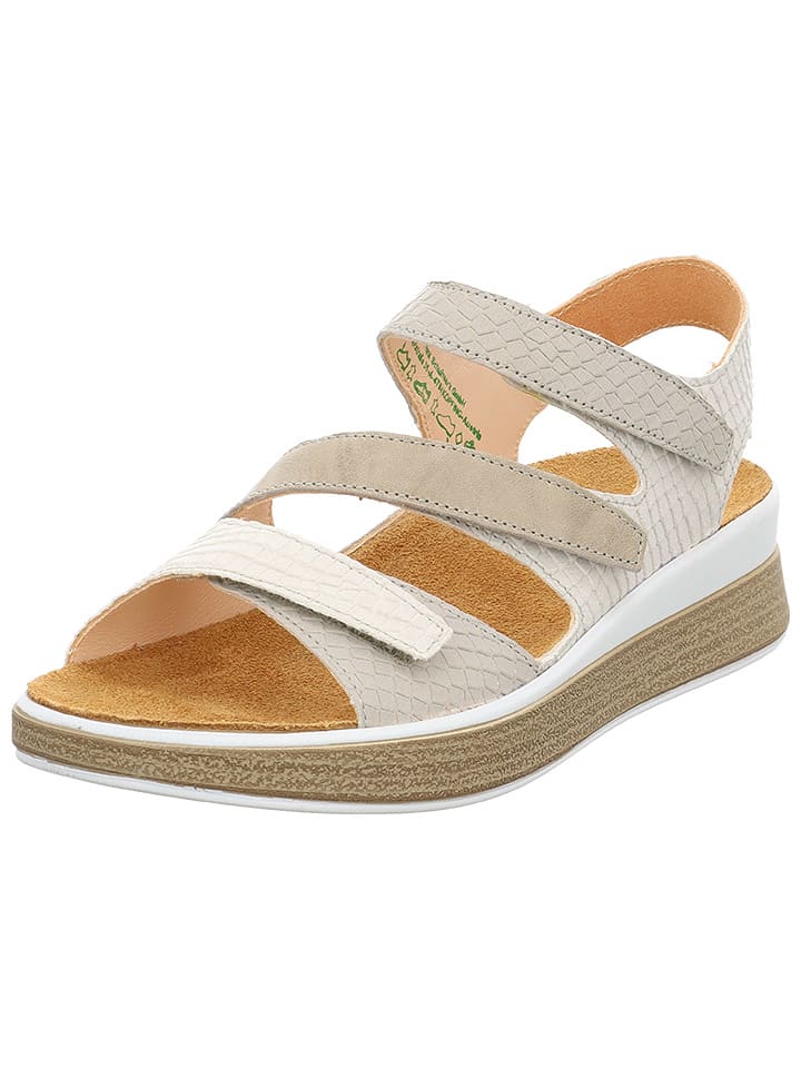 Think! Leder-Sandalen in Weiß/ Beige günstig kaufen