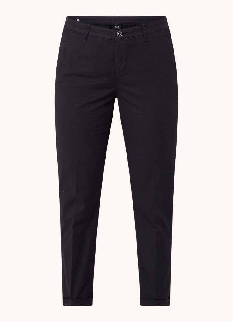 MAC Jeans Mid waist slim fit cropped chino with side pockets and stretch