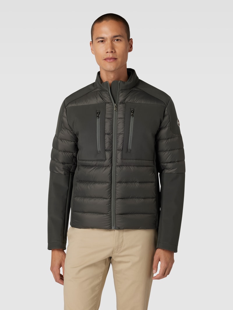 Daunenjacke mit Label-Detail in anthrazit