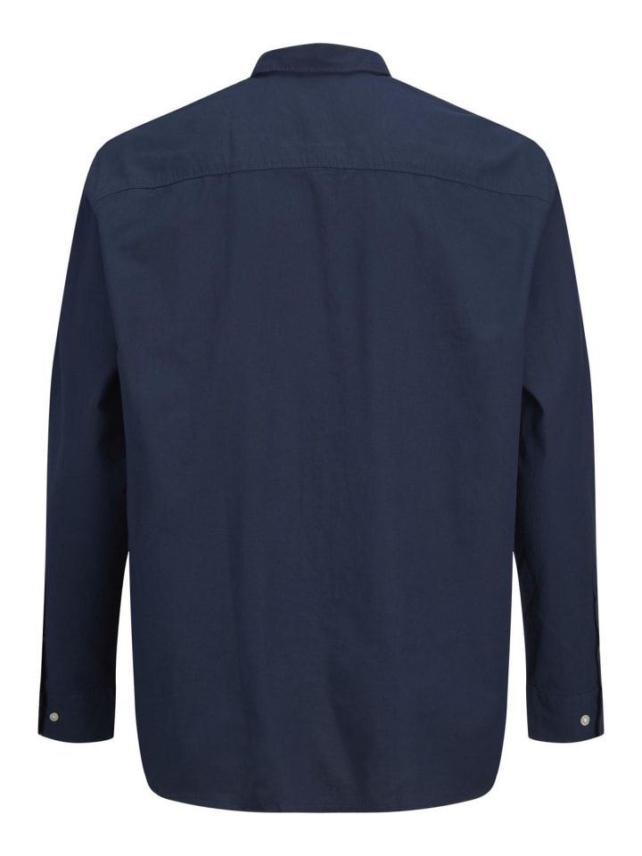 JACK & JONES PLUS Freizeithemd in Navy Blazer günstig kaufen