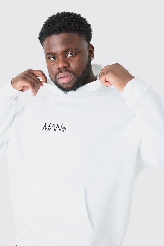 Plus Man Signature Hoodie in Weiß
