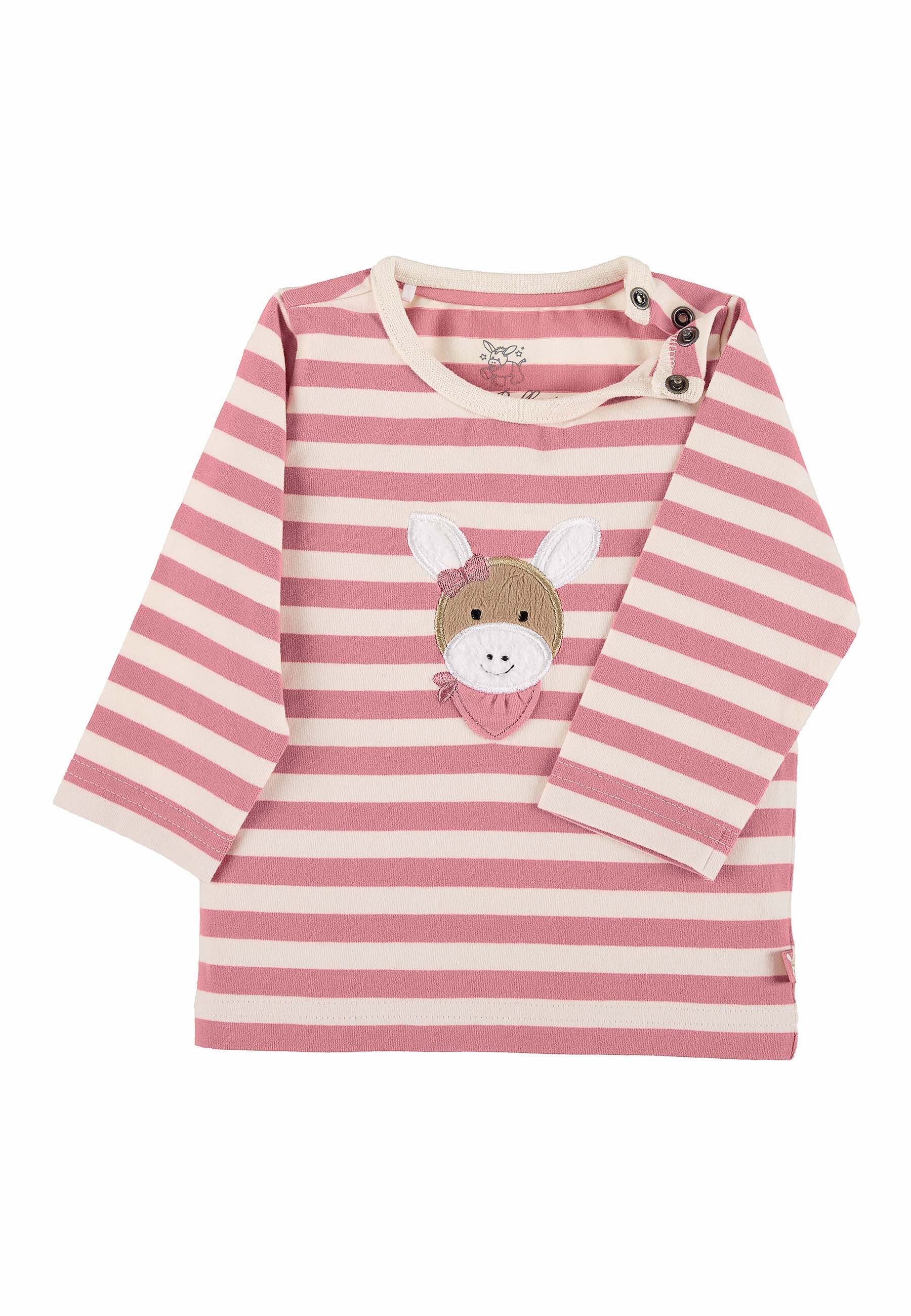 GOTS Set Langarm-Shirt u. Hose Esel Emmi Girl,Rosa