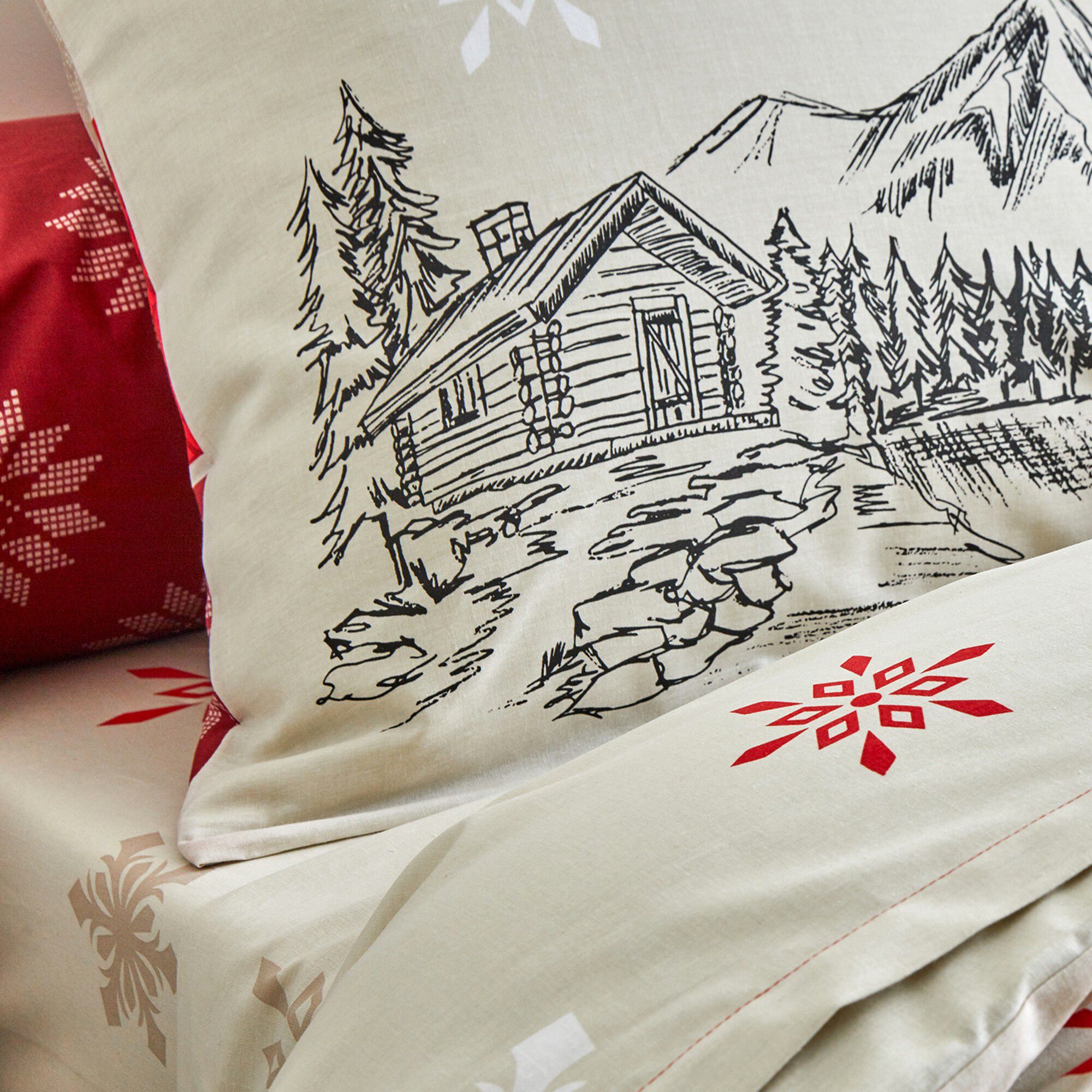 Linge de lit Montana en flanelle